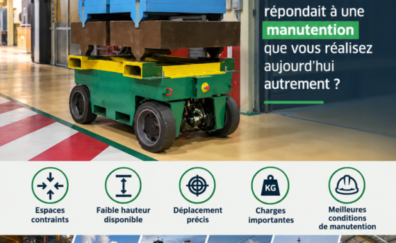 Chariot de manutention pour charges lourdes